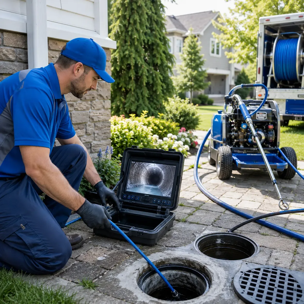 Outdoor drain cleaning professionals serving Hiram, GA